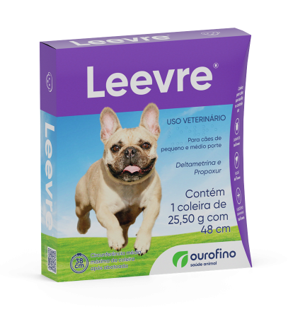 Coleira Leevre Antipulgas e Carrapatos 48cm 1 unidade