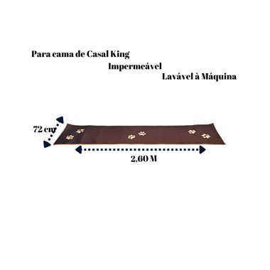 Peseira Pet Impermeável Cama King Marrom