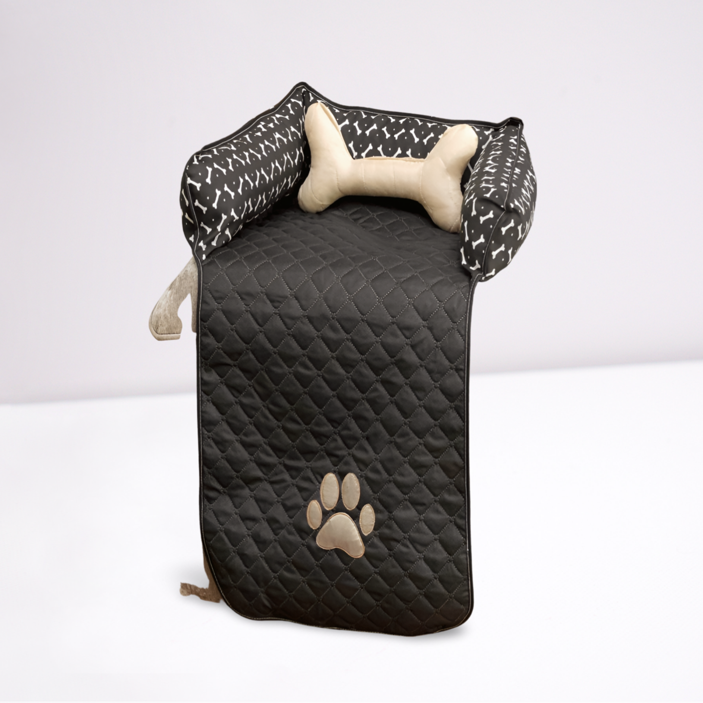 Enxoval Pet completo Pequeno com 6 Peças - Praticidade e Estilo em Preto