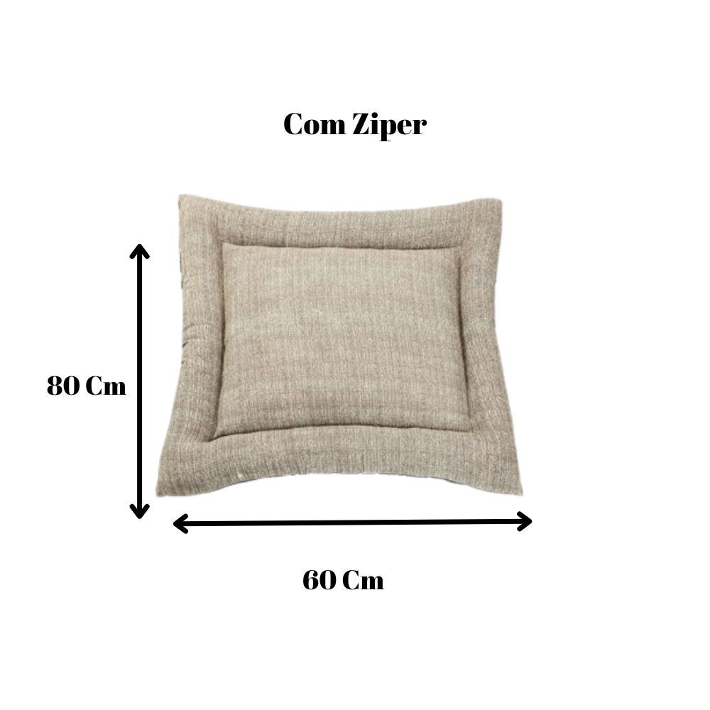 Colchonete Pequeno Impermeável Retangular para Pet Cor Avelã