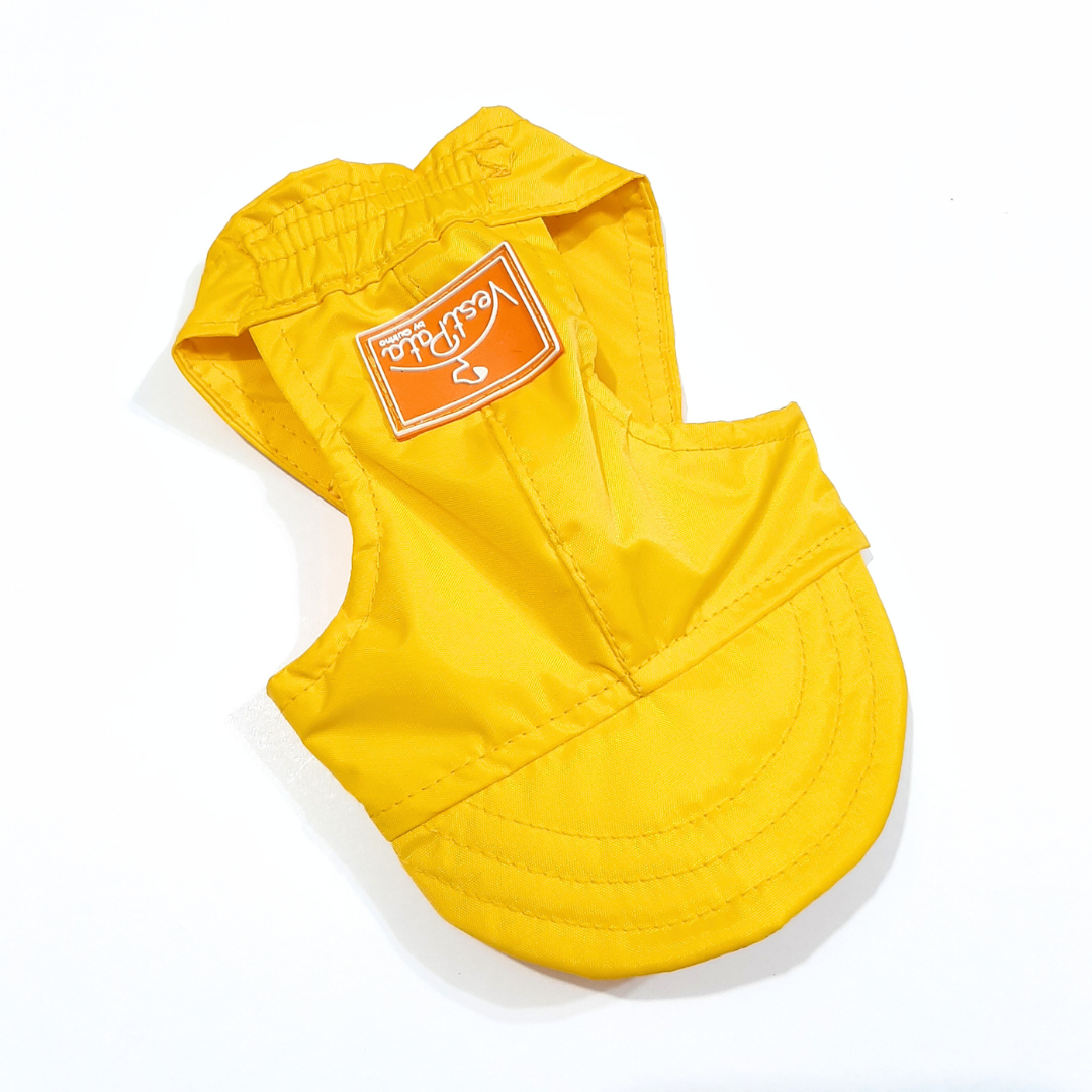 Boné Pet A Prova D'agua Impermeável Para Piscina Mar Amarelo