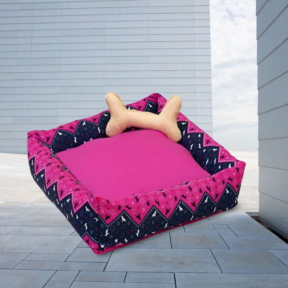 Cama Simples Grande para Cães e Gatos Pink