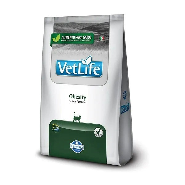 Ração VetLife Obesity Gatos Adultos 2kg