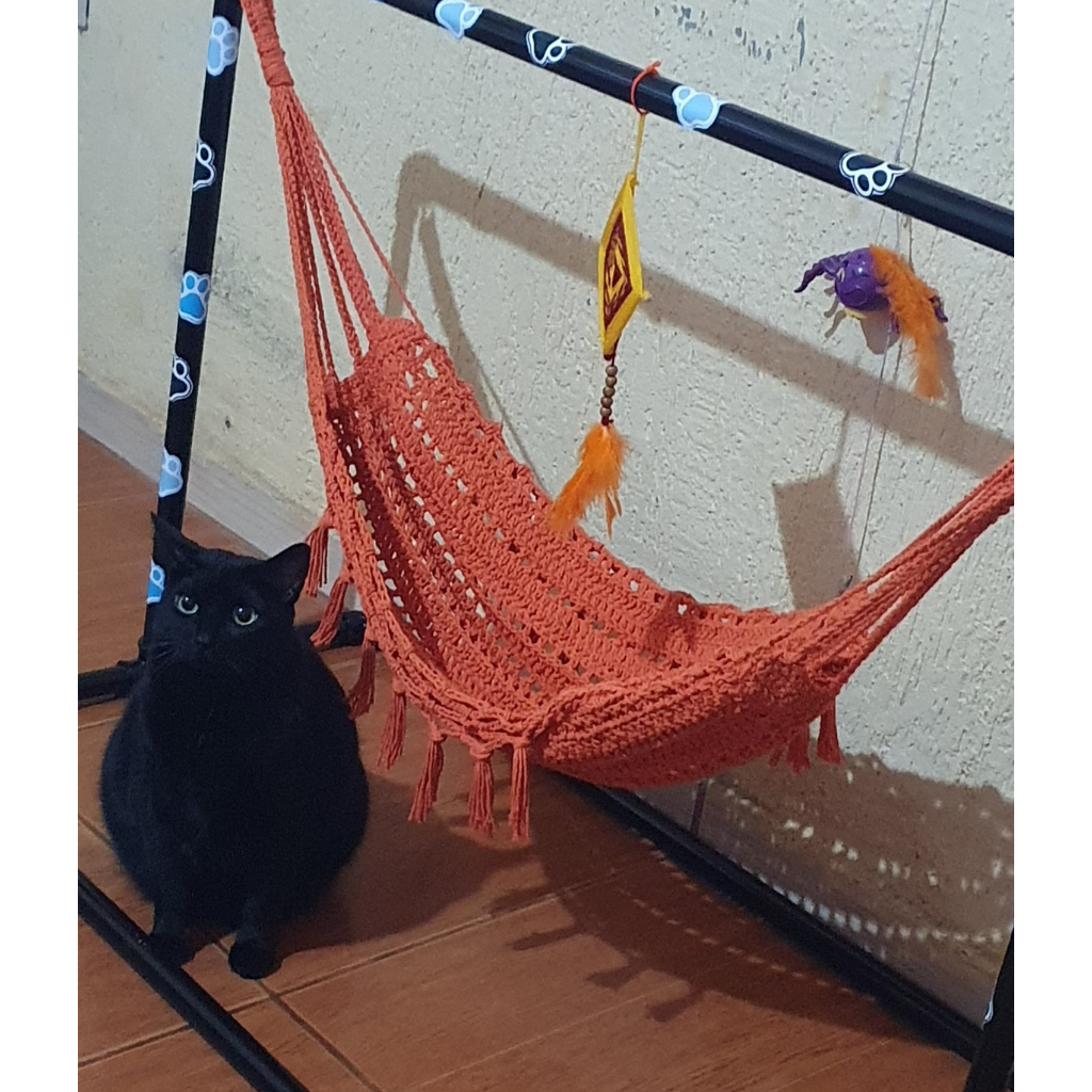 Rede Pet com Suporte de Chão - Conforto e estilo no cantinho do seu pet!