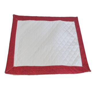 Tapete Higiênico Impermeável Grande - Branco Vermelho Reutilizável