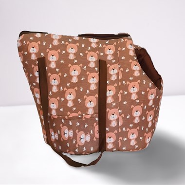 Bolsa de Transporte e Cama Iglu Pet 2 em 1 Imperme&#225;vel Pet  Cor Avel&#227;