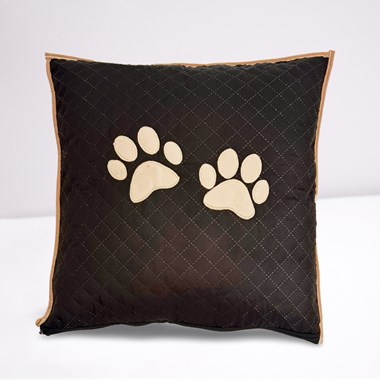 Kit 3 Pçs Peseira e Almofada Impermeáveis para Pet – Preto para Cama de Casal