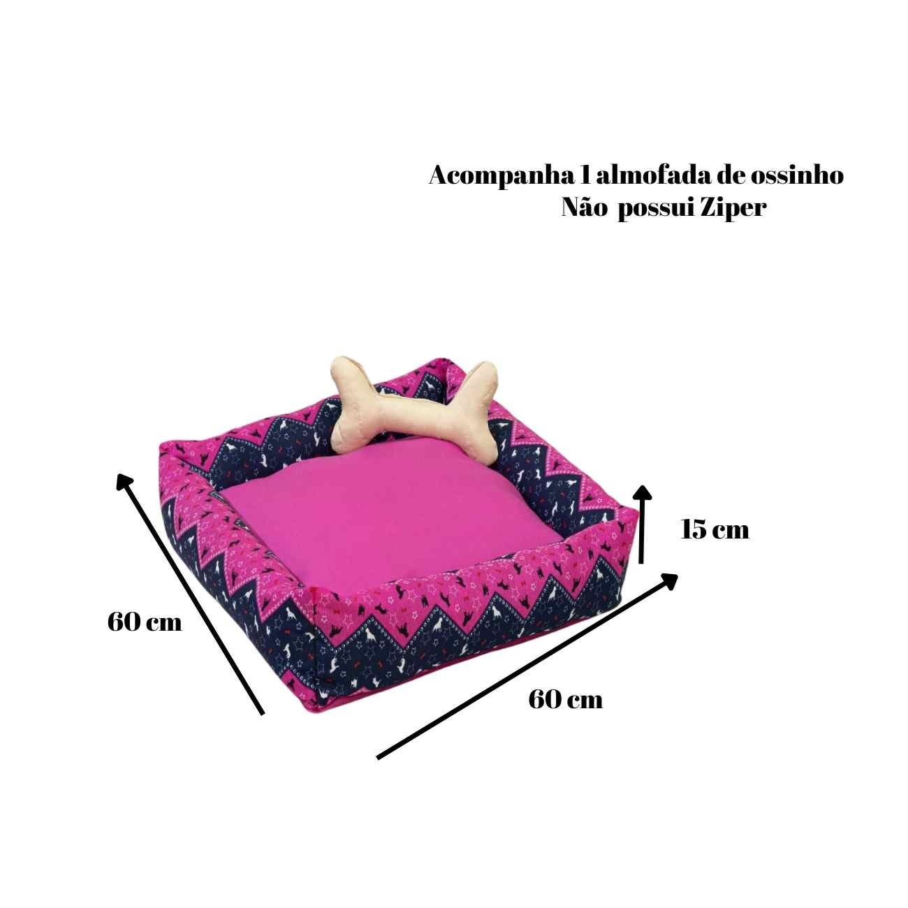 Cama Simples Grande para Cães e Gatos Pink