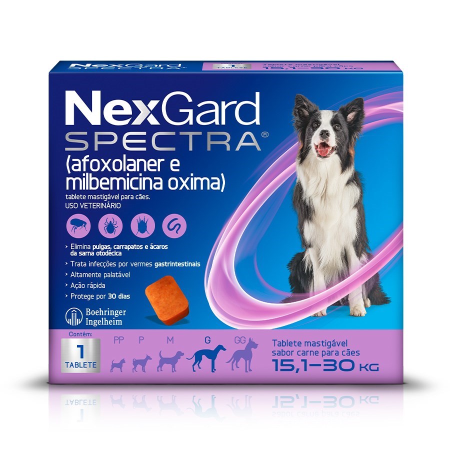 NexGard Spectra Cães G - 15,1kg a 30kg  1 unidade