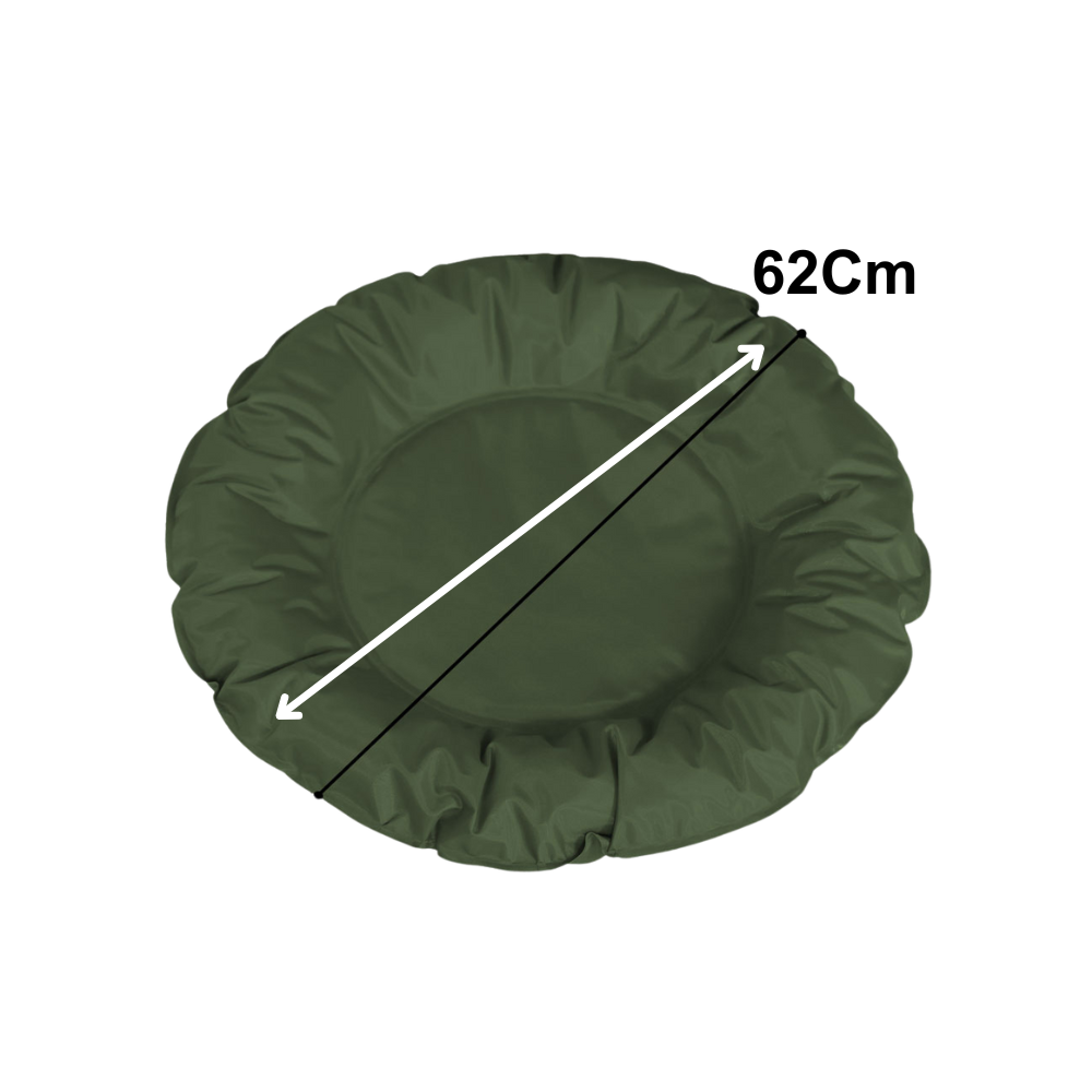 Tapete Gelado Redondo para Pets Verde Grande -  Impermeável e Refrescante para Dias Quentes para Pets